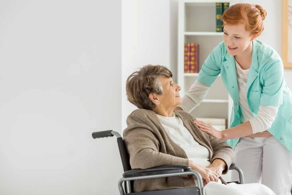 Evoke Health blog image with a caregiver and an elder