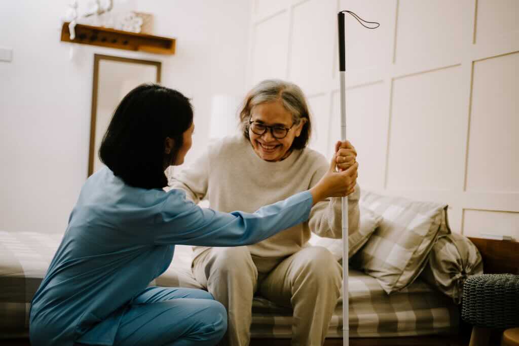 Evoke Health blog image with happy nurse and resident